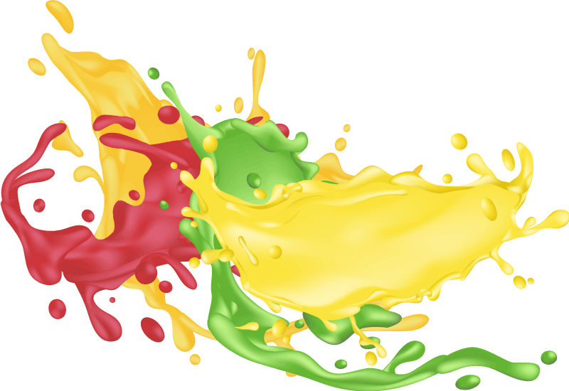 Geometric vinyl rug in vibrant color shapes - TenStickers