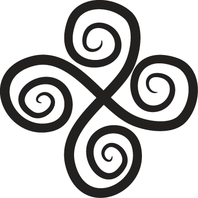 Elegant spin geometric vinyl rug - TenStickers