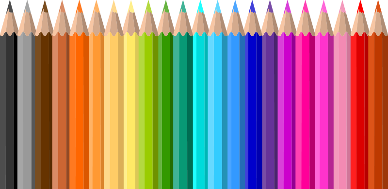 Kids vinyl rug with color pencil border - TenStickers