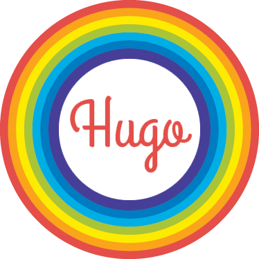 Kids vinyl rug rainbow circle personalized - TenStickers