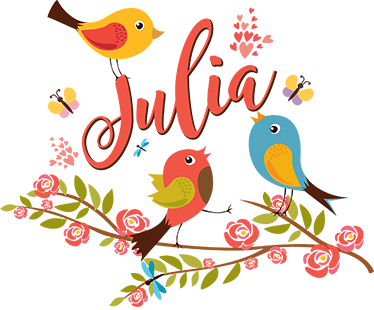 Kids vinyl rug spring birds personalized design - TenStickers