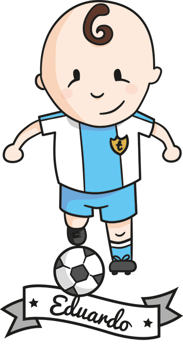 Kids vinyl rug football player personalized - TenStickers