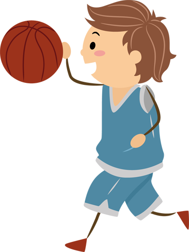 Kids vinyl rug basketball adhesive for children - TenStickers