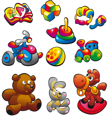 Kids vinyl rug toy sticker collection - TenStickers