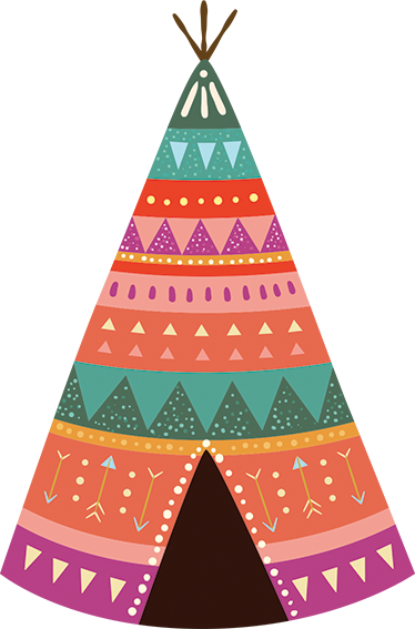 Kids vinyl rug indian store headboard - TenStickers