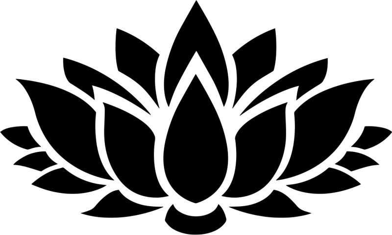 Lotus simple bedroom vinyl rug - TenStickers