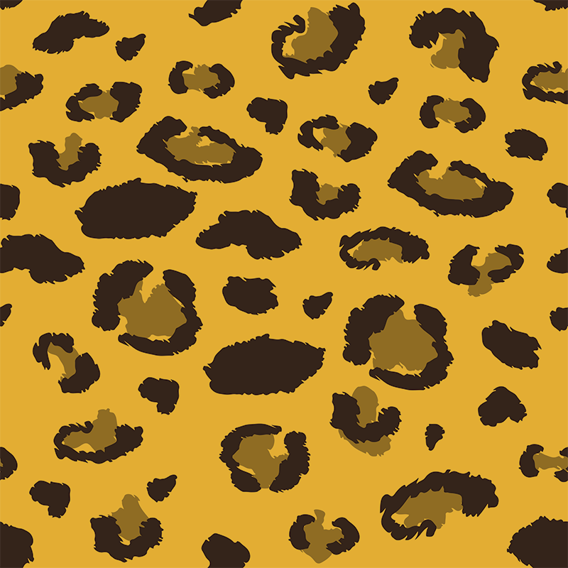 Bedroom vinyl rug leopard print design - TenStickers