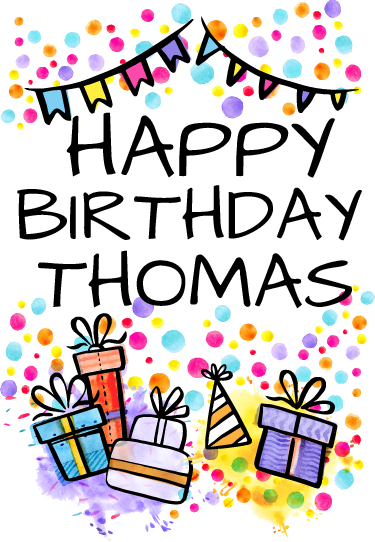 Kids vinyl rug personalised happy birthday - TenStickers