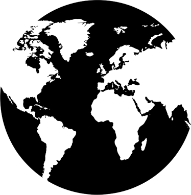 World map vinyl rug circle world map sticker - TenStickers