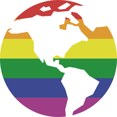 World map vinyl rug gay world sticker - TenStickers