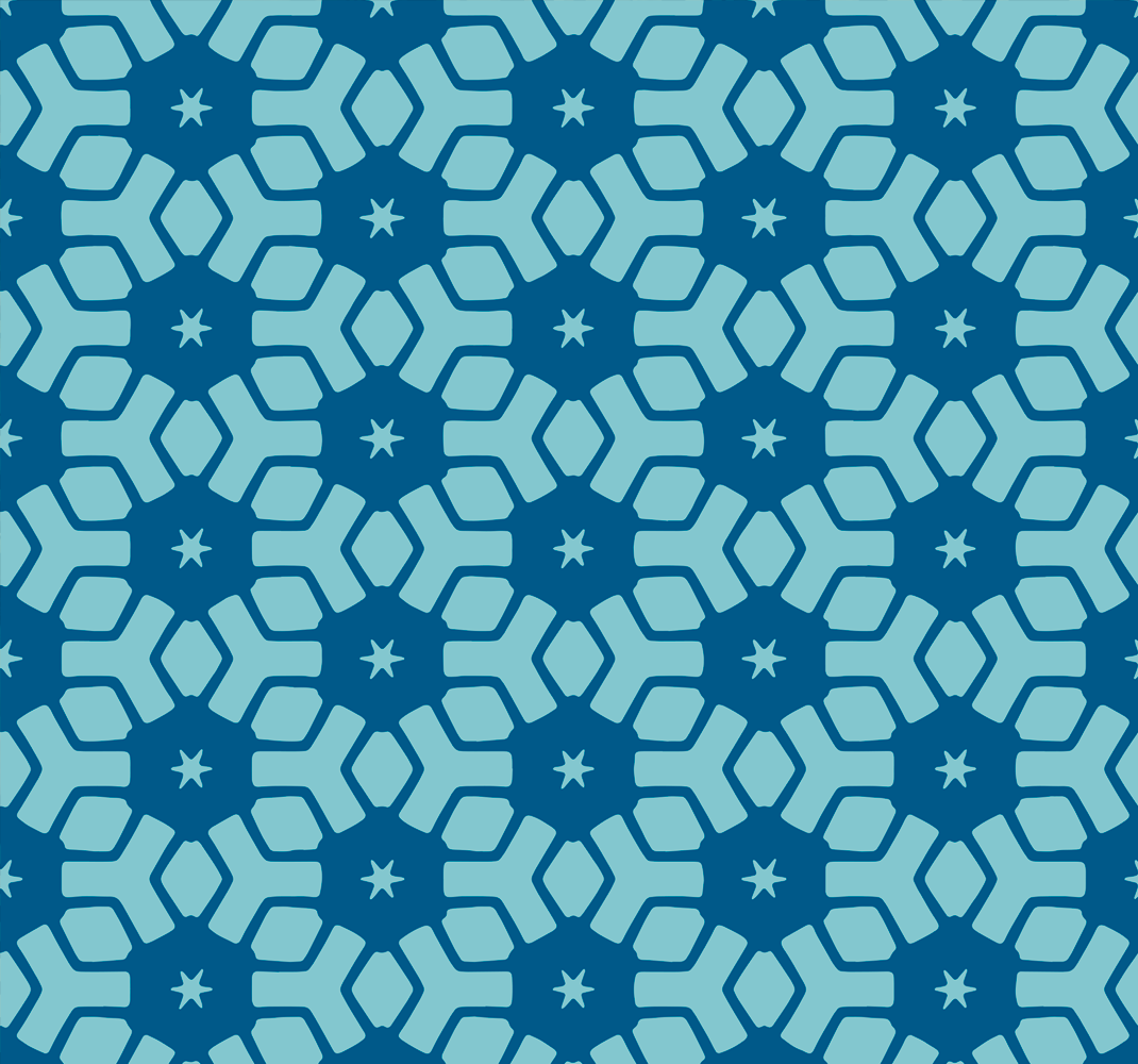 Bathroom vinyl rug blue tiles wallpaper - TenStickers