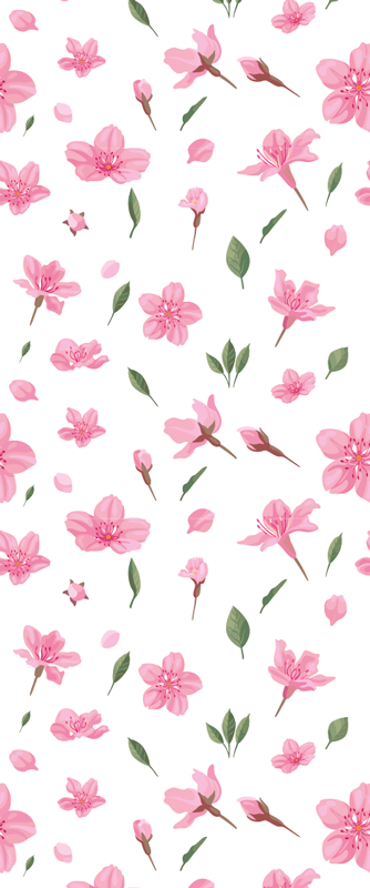 Bathroom vinyl rug watercolor pastel pink flowers - TenStickers