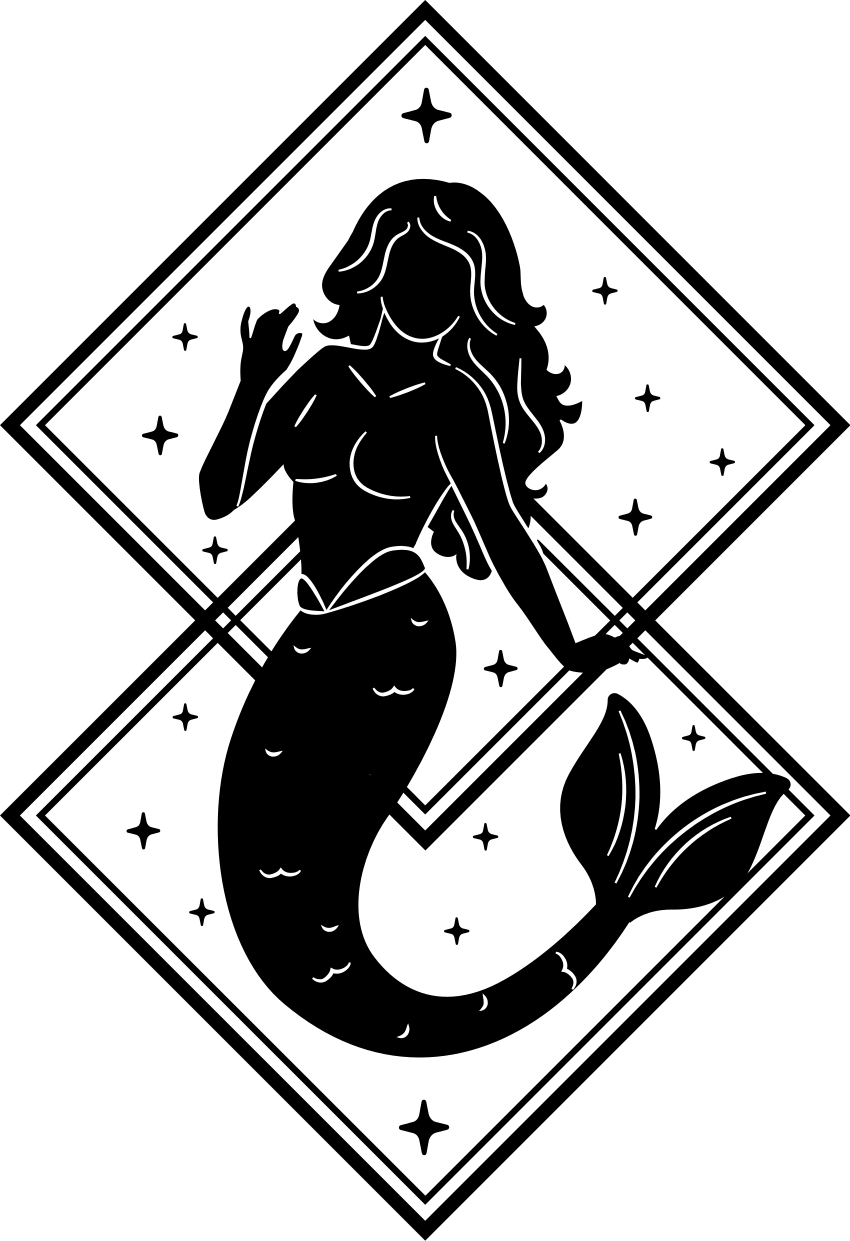 Bathroom vinyl rug mermaid shower sticker - TenStickers