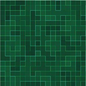 Kitchen vinyl rug abstract bright green mosaic - TenStickers