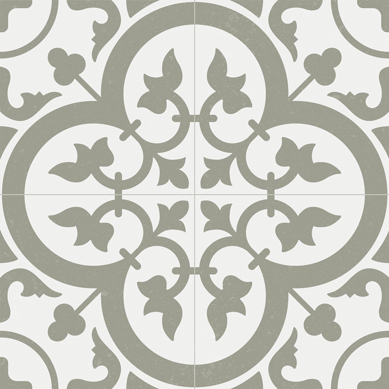 Kitchen vinyl rug evergreen fog moroccan tile - TenStickers