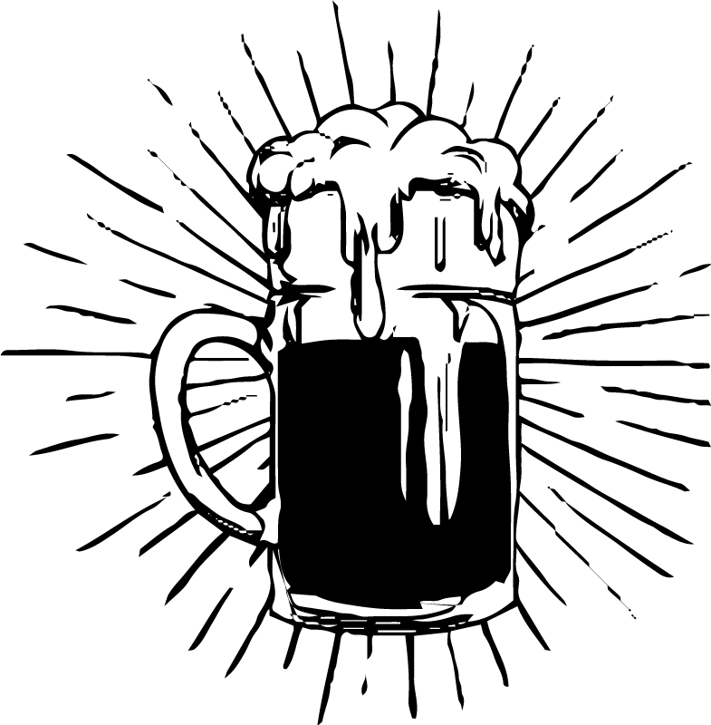 Kitchen vinyl rug beer lantern - TenStickers