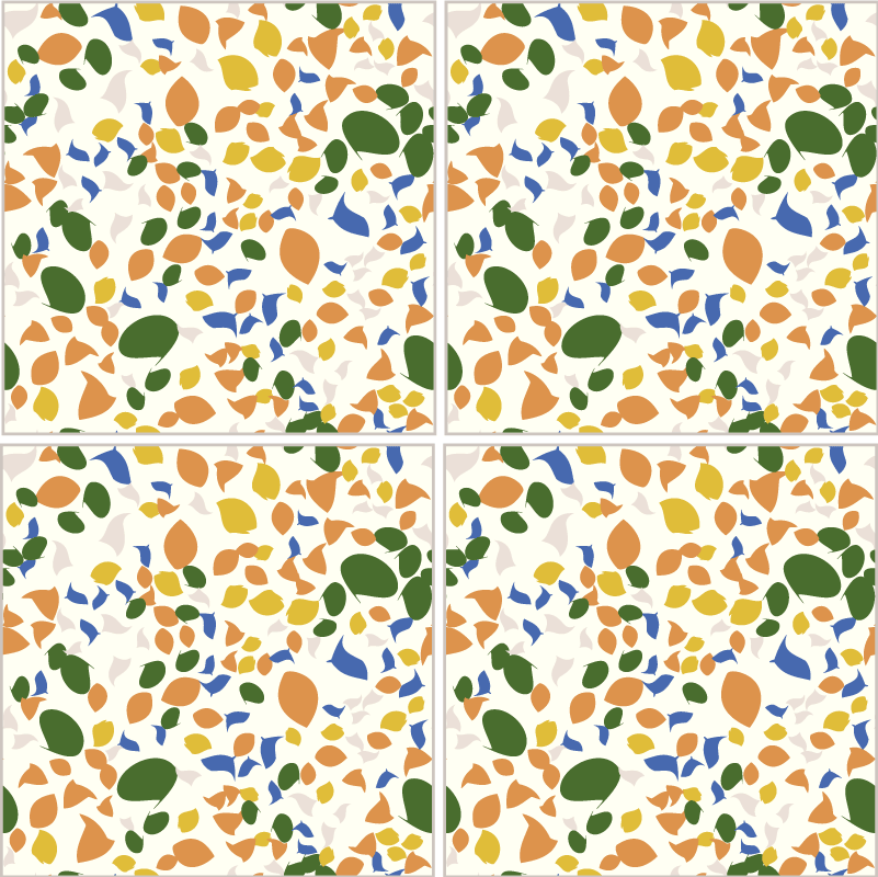Kitchen vinyl rug terrazzo tiles - TenStickers