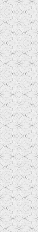 Kitchen vinyl rug with minimalist flower hexagons - TenStickers