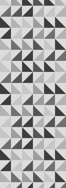 Office vinyl rug geometric triangles design - TenStickers