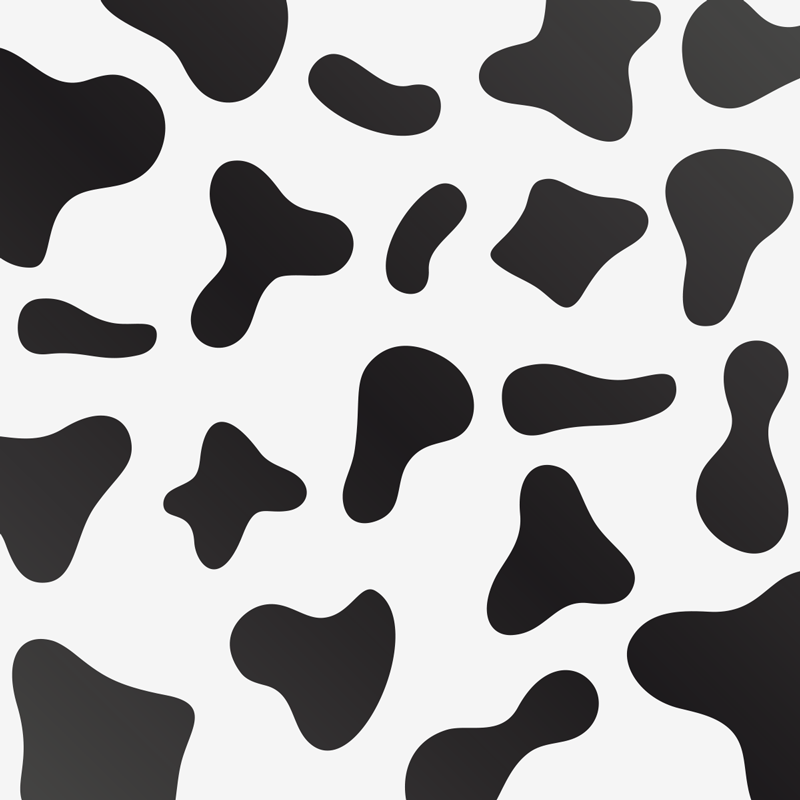 Contrasting Cowhide Pattern animal print rug - TenStickers