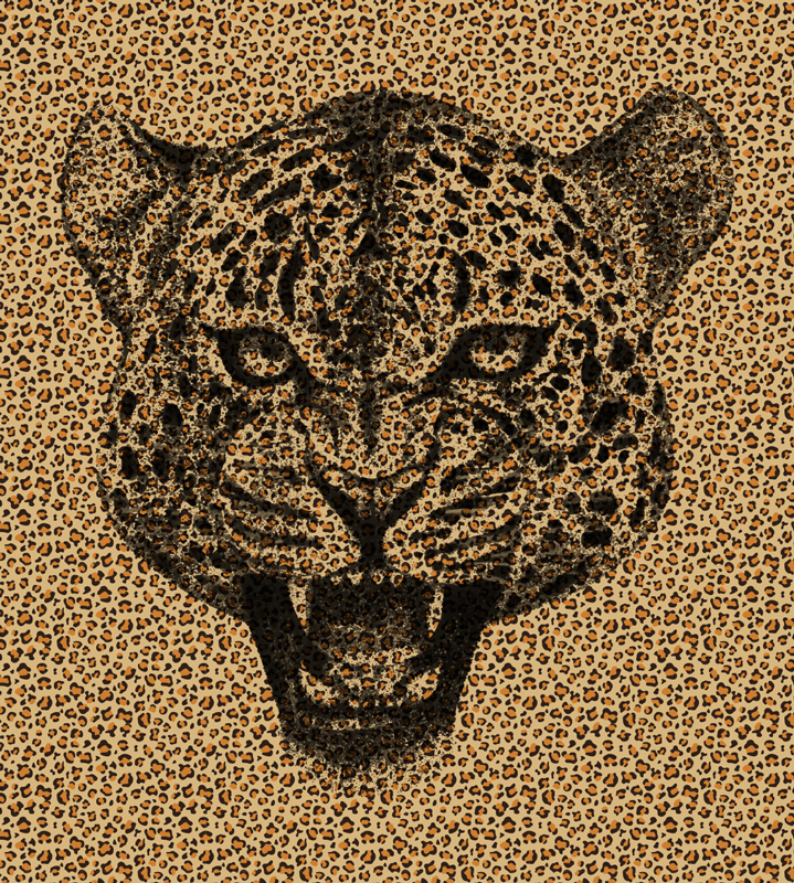 Amazing leopard animal print vinyl rug - TenStickers