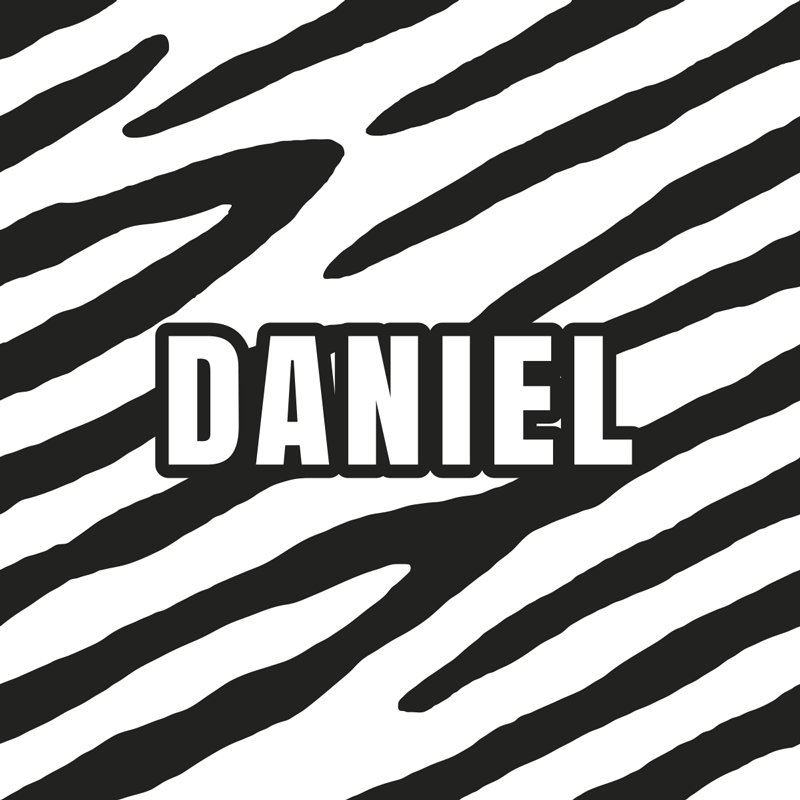 personalized zebra pattern custom floor mat - TenStickers