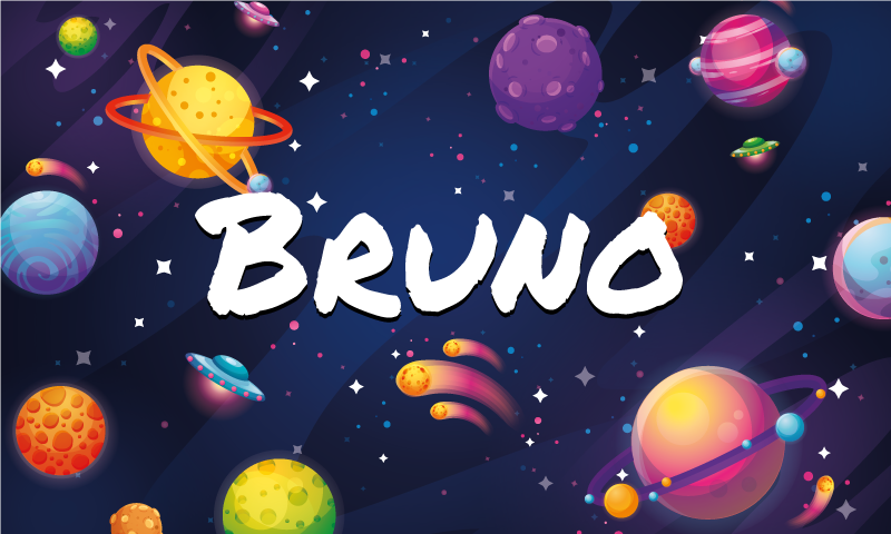 Customizable Space-Themed Design kids rug - TenStickers