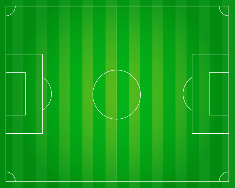 Soccer Field Concept game vinyl rug - TenStickers