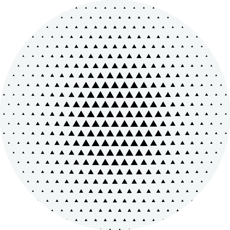 Minimalist vinyl carpet with triangles - TenStickers