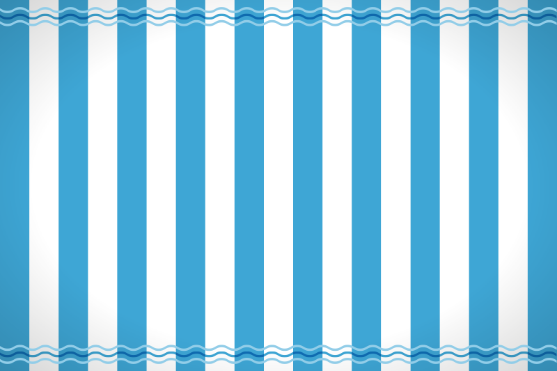 Blue and white striped sailor carpet - TenStickers