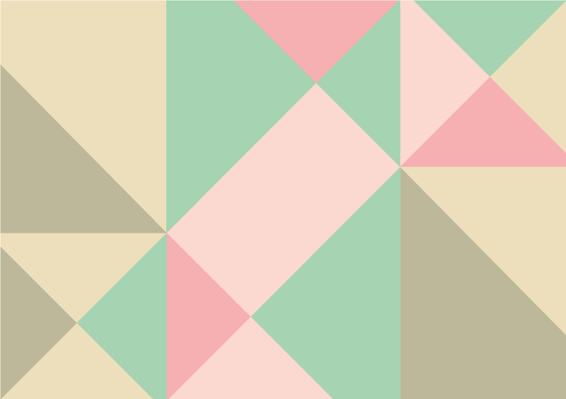 Wonderful soft colors geometric vinyl rug - TenStickers