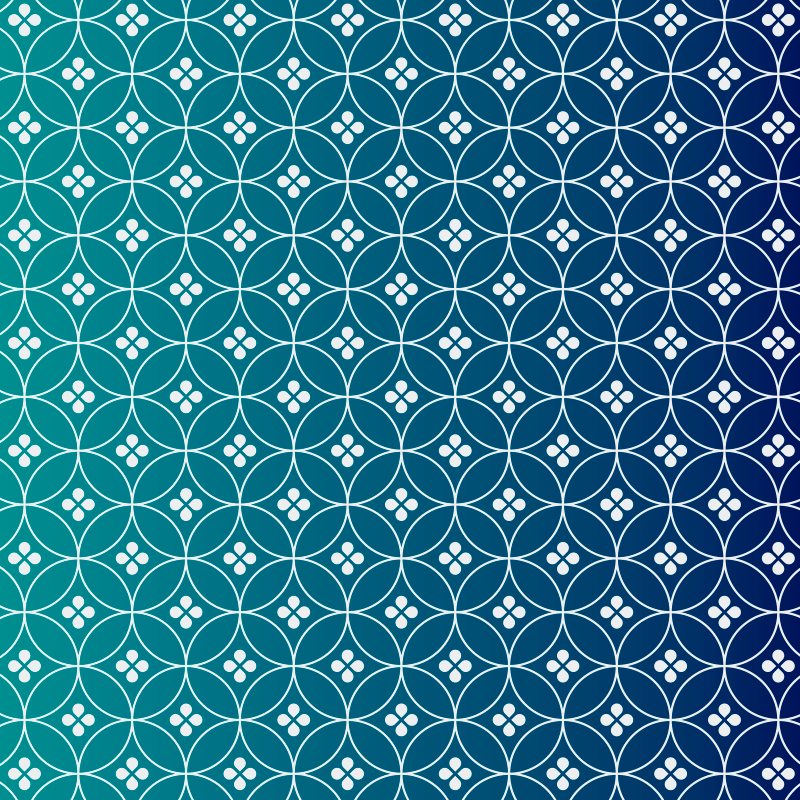 Geometric Blue Overlay geometric vinyl rug - TenStickers