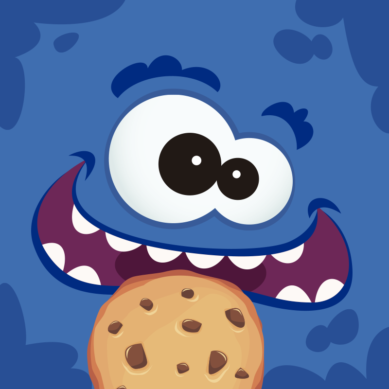 Cookie Monster kids vinyl rug - TenStickers