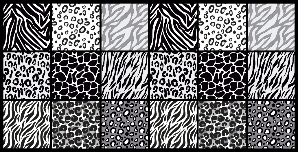 Different animal prints  animal print rug - TenStickers