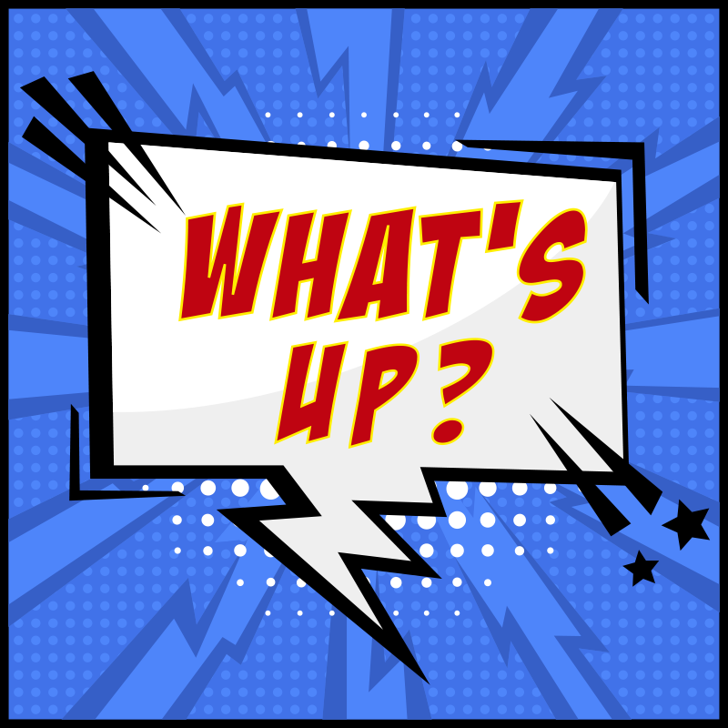 what's up comic custom rug - TenStickers