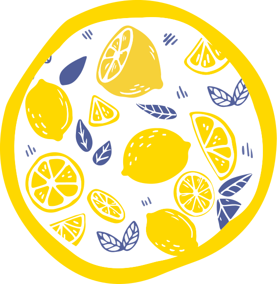 Lemons kitchen floor tiles - TenStickers