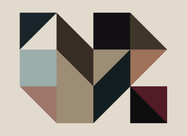 Geometric Shapes Decor geometric vinyl rug - TenStickers