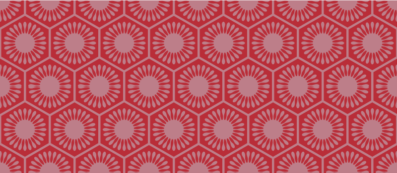 Circular Motif Ensemble geometric rug - TenStickers