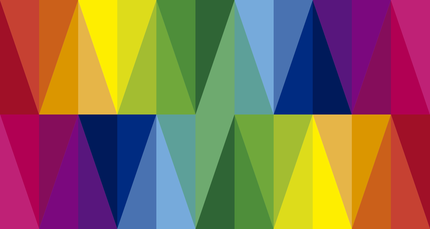 Rainbow triangles geometric vinyl rugs - TenStickers