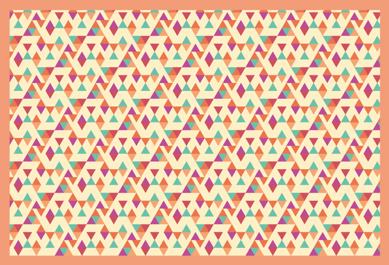 Mosaic Patterned Runner mosaic vinyl rug - TenStickers