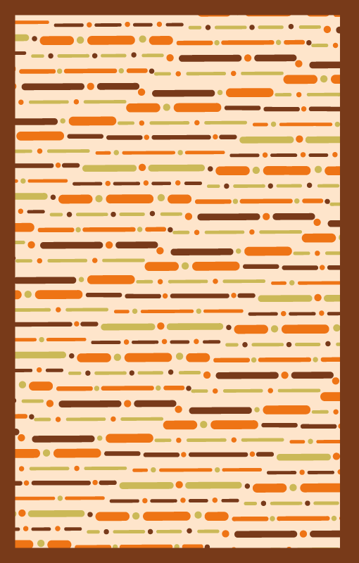 Linear Patterned Decor striped vinyl rug - TenStickers