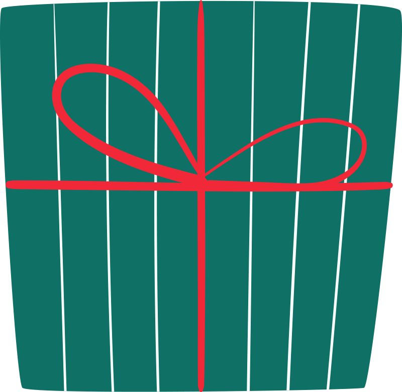 Christmas presents Christmas tree mat - TenStickers