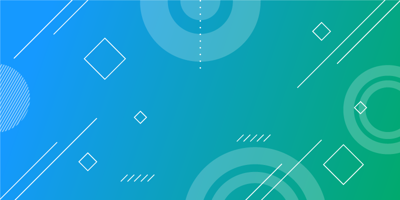 Blue Abstract Geometric Print modern rug - TenStickers