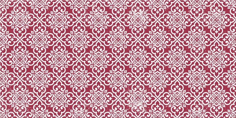 Moroccan red vintage vinyl rug - TenStickers
