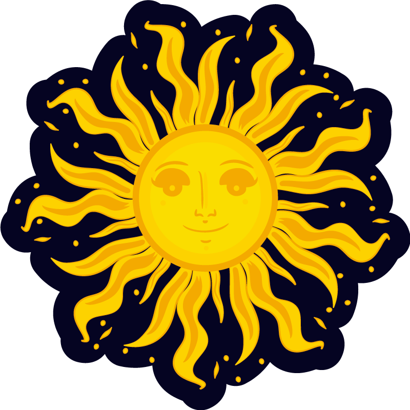 Sunny Disposition nature vinyl rug - TenStickers