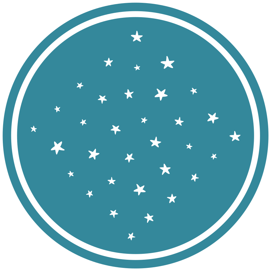 Stellar Motif star vinyl rug - TenStickers