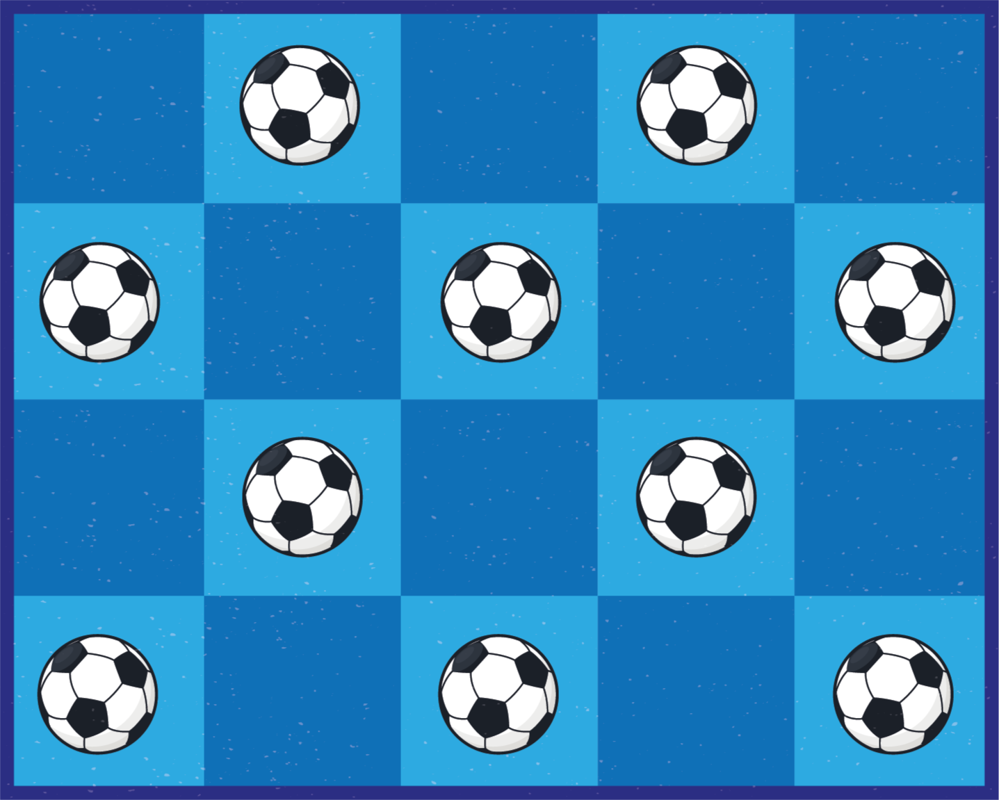 Soccer Patterned game vinyl rug - TenStickers