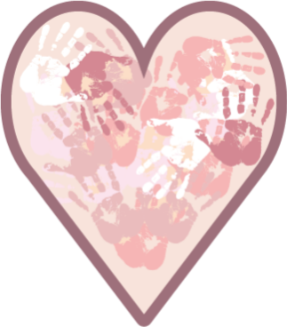 Personalized Heart custom vinyl rug - TenStickers