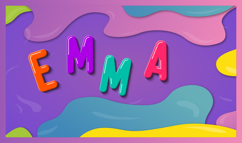 Personalized Name custom vinyl rug - TenStickers