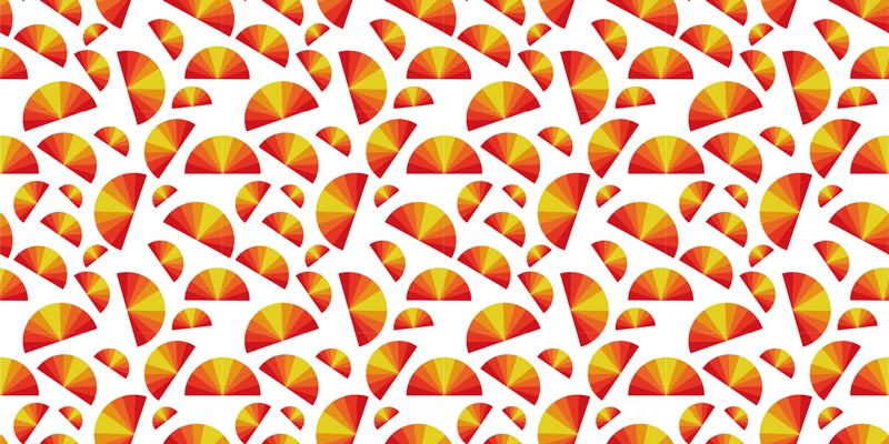 Circular Motif Array geometric vinyl rug - TenStickers